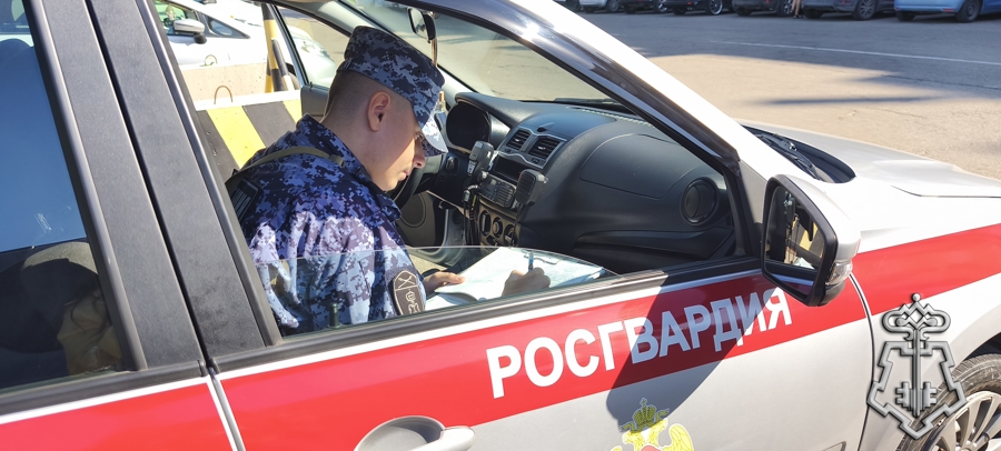 Сотрудники вневедомственной охраны Росгвардии задержали подозреваемого в совершении кражи