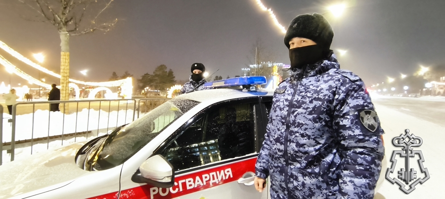В городе Благовещенске сотрудники вневедомственной охраны Росгвардии задержали подозреваемого в совершении преступления